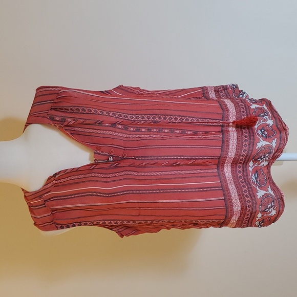 St. John's Bay Tops - St. Johns Bay pink boho tank top